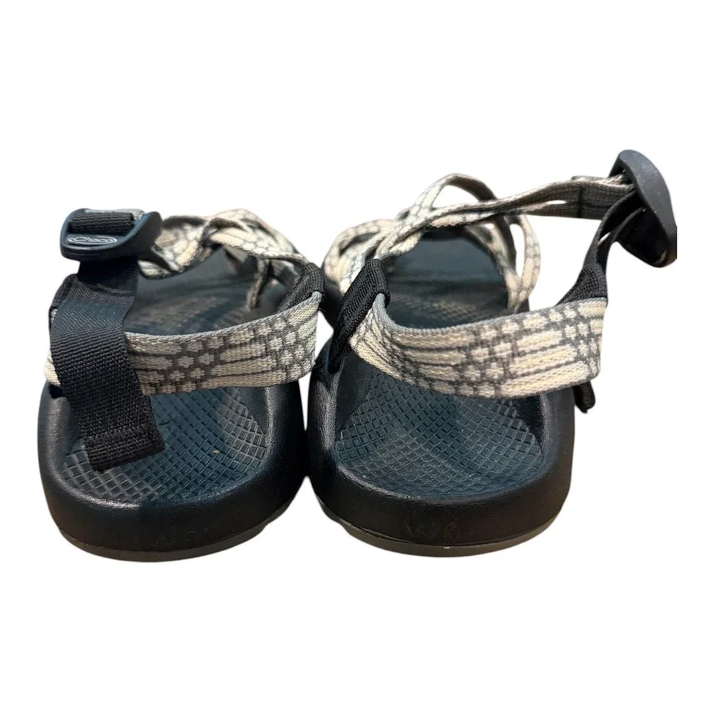 Chaco Z Cloud X2 Sandals Womens 6 Gray Black Strappy Toe Loop Athletic Hiking